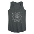 thumbnail image 1 of Instant Message - Celestial Flower Affirmation - Women's Racerback Tank Top, 1 of 6