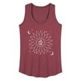 thumbnail image 1 of Instant Message - Celestial Flower Affirmation - Women's Racerback Tank Top, 1 of 6