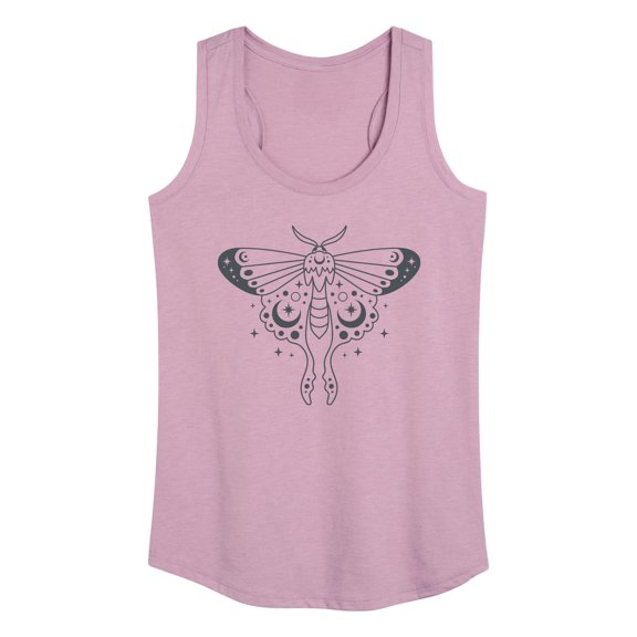 Instant Message - Celestial Luna Moth - Women's Racerback Tank Top