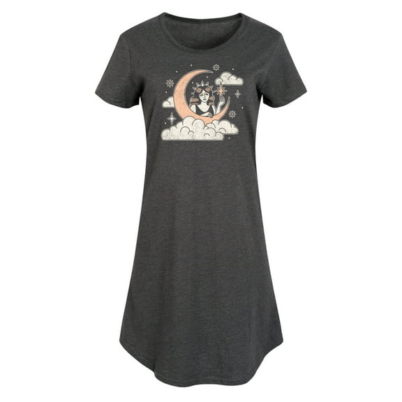 Instant Message - Celestial Moon Woman - Womens Any Way Dress