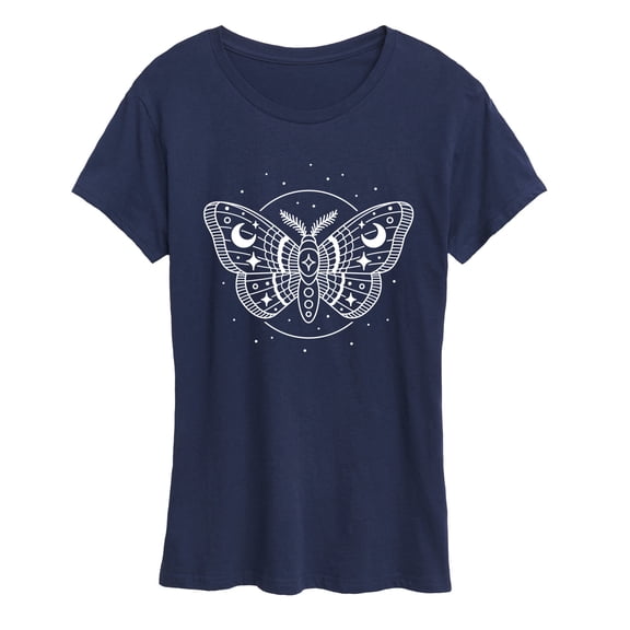 Instant Message - Celestial Moth - Women's Short Sleeve Graphic T-Shirt