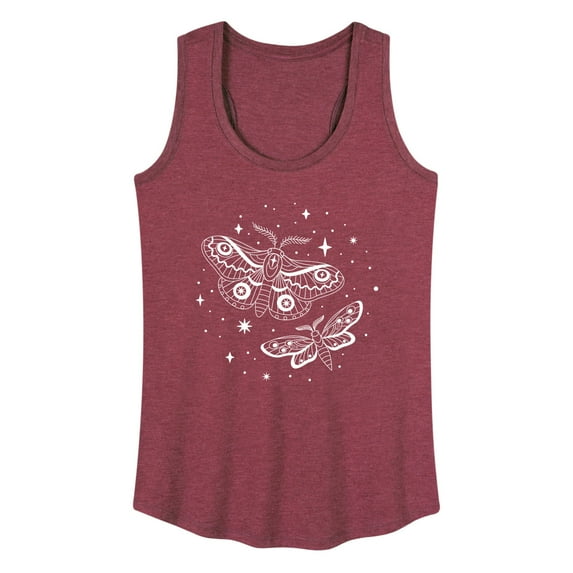 Instant Message - Celestial Moths - Women's Racerback Tank Top