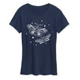 thumbnail image 1 of Instant Message - Celestial Moths - Women's Short Sleeve Graphic T-Shirt, 1 of 6