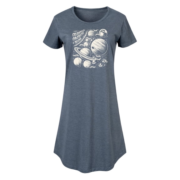 Instant Message - Celestial Objects - Outer Space - Planets - Astrology - Womens Any Way Dress