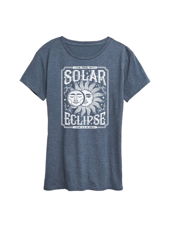 - Celestial Solar Eclipse Women's Short Sleeve Graphic T-Shirt