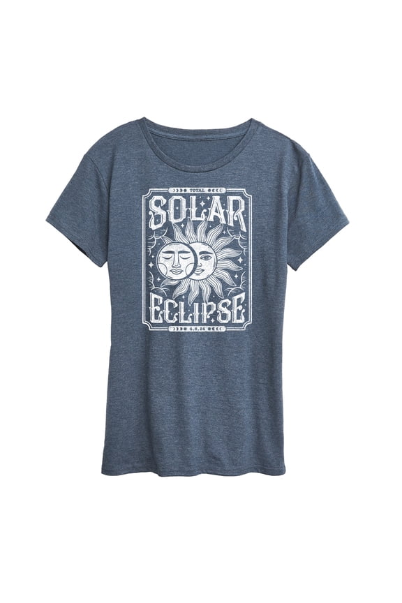 - Celestial Solar Eclipse Short Sleeve Graphic T-Shirt