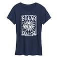 thumbnail image 1 of Instant Message - Celestial Solar Eclipse - Womens Short Sleeve Graphic T-Shirt, 1 of 5