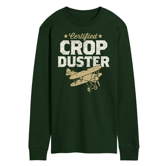 Instant Message - Certified Crop Duster - Men's Long Sleeve T-Shirt