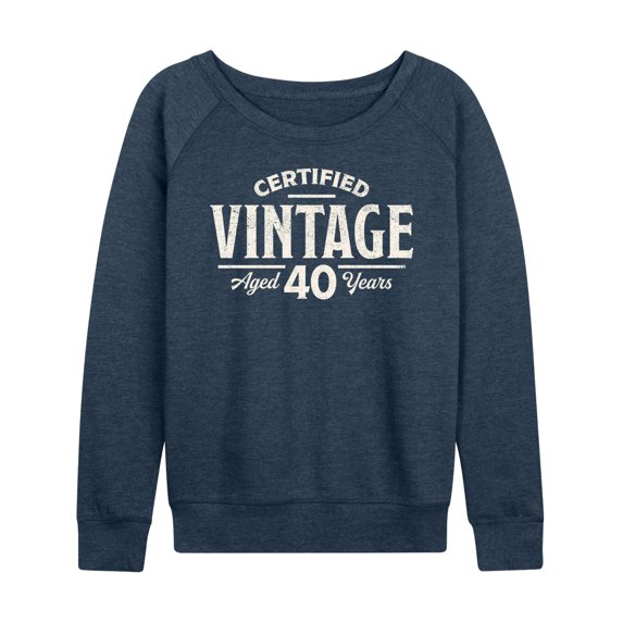 Instant Message - Certified Vintage 40 - Women's Lightweight French Terry Long Sleeve Shirt