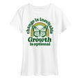 thumbnail image 1 of Instant Message - Change Inevitable Growth Optional - Women's Short Sleeve Graphic T-Shirt, 1 of 6