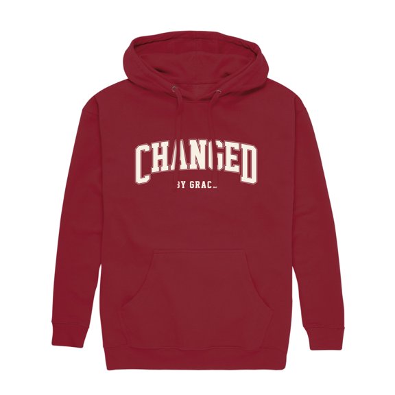Instant Message - Changed By Grace Collegiate - Men's Long Sleeve Fleece Pullover Hoodie