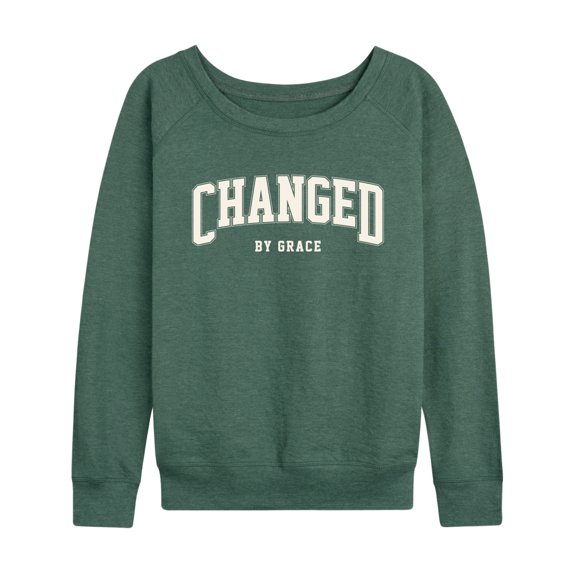 Instant Message - Changed By Grace Collegiate - Women's French Terry Long Sleeve Pullover