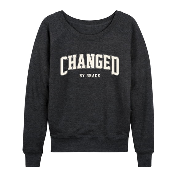 Instant Message - Changed By Grace Collegiate - Women's French Terry Long Sleeve Pullover