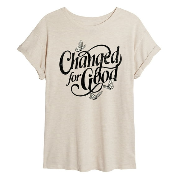 Instant Message - Changed For Good - Women's Oversized Graphic T-Shirt