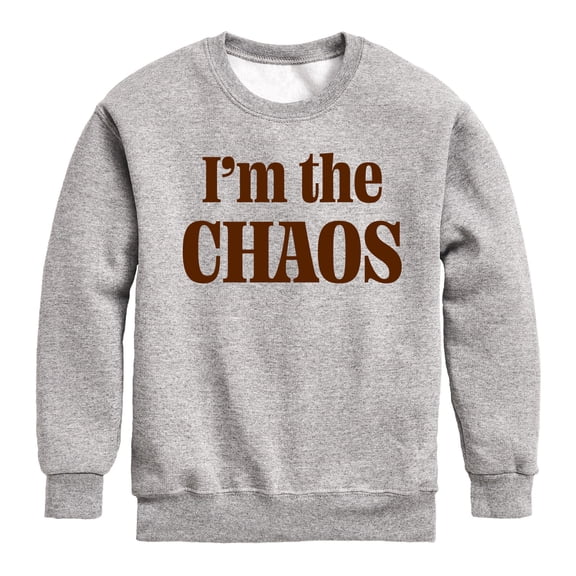 Instant Message - Chaos Caffeine Kid - Toddler & Youth Crewneck Fleece Sweatshirt