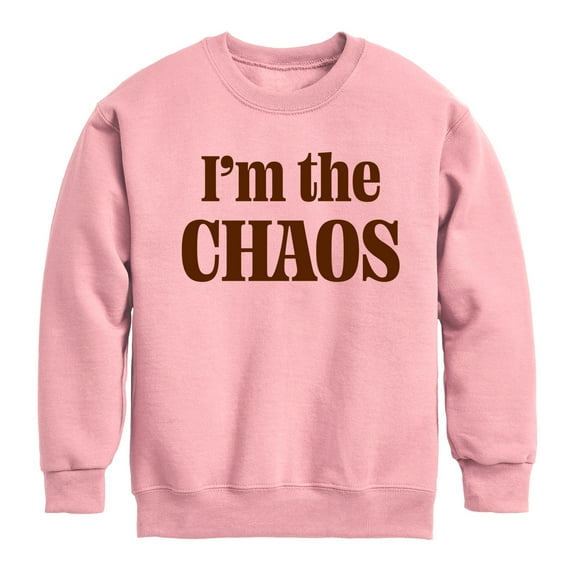 Instant Message - Chaos Caffeine Kid - Toddler & Youth Crewneck Fleece Sweatshirt