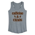 thumbnail image 1 of Instant Message - Chaos Caffeine Mom - Women's Racerback Tank Top, 1 of 6