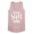 thumbnail image 1 of Instant Message - Chasing Sunshine Graphic Racerback Tank, 1 of 5
