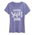 thumbnail image 1 of Instant Message - Chasing Sunshine - Women's Short Sleeve Graphic T-Shirt, 1 of 4