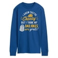 thumbnail image 1 of Instant Message - Cheesy Dad Jokes Grate  - Men's Long Sleeve T-Shirt, 1 of 6