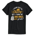 thumbnail image 1 of Instant Message - Cheesy Dad Jokes Grate  - Men's Short Sleeve Graphic T-Shirt, 1 of 6