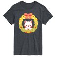 thumbnail image 1 of Instant Message - Chibi Cat Wreath - Men's Short Sleeve Graphic T-Shirt, 1 of 5