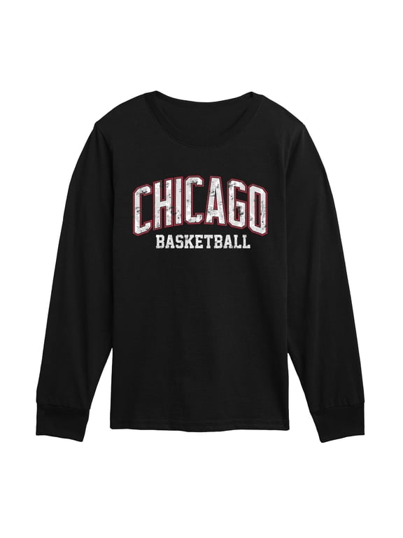 - Chicago Basketball Boys' Long Sleeve Graphic T-Shirt