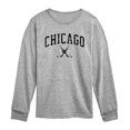 thumbnail image 1 of Instant Message - Chicago Hockey Toddler Long Sleeve Graphic T-Shirt, 1 of 5