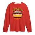 thumbnail image 1 of Instant Message - Chicago Hot Dog Skyline  - Toddler & Youth Long Sleeve Graphic T-Shirt, 1 of 6