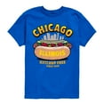thumbnail image 1 of Instant Message - Chicago Hot Dog Skyline  - Toddler & Youth Short Sleeve Graphic T-Shirt, 1 of 6