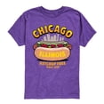 thumbnail image 1 of Instant Message - Chicago Hot Dog Skyline  - Toddler & Youth Short Sleeve Graphic T-Shirt, 1 of 7