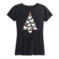 thumbnail image 1 of Instant Message - Chicken Christmas Tree - Women's Short Sleeve Graphic T-Shirt, 1 of 5