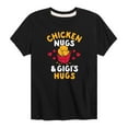 thumbnail image 1 of Instant Message - Chicken Nug And Gigis Hugs  - Toddler And Youth Short Sleeve Graphic T-Shirt, 1 of 6