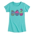 thumbnail image 1 of Instant Message - Chicks In Eggs - Toddler And Youth Girls Short Sleeve Graphic T-Shirt, 1 of 6