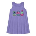 thumbnail image 1 of Instant Message - Chicks In Eggs - Toddler and Youth Girls A-line Dress, 1 of 5
