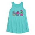 thumbnail image 1 of Instant Message - Chicks In Eggs - Toddler and Youth Girls A-line Dress, 1 of 5
