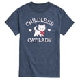 thumbnail image 1 of Instant Message - Childless Cat Lady Kitten Short Sleeve Graphic T-Shirt, 1 of 6