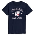 thumbnail image 1 of Instant Message - Childless Cat Lady Kitten Short Sleeve Graphic T-Shirt, 1 of 6