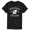 thumbnail image 1 of Instant Message - Childless Cat Lady Kitten Short Sleeve Graphic T-Shirt, 1 of 6