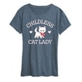 thumbnail image 1 of Instant Message - Childless Cat Lady Kitten - Women's Short Sleeve Graphic T-Shirt, 1 of 6