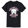 thumbnail image 1 of Instant Message - Childless Cat Lady Society - Men's Short Sleeve Graphic T-Shirt, 1 of 6
