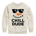 thumbnail image 1 of Instant Message - Chill Dude Snowman - Kids Crew Fleece, 1 of 6