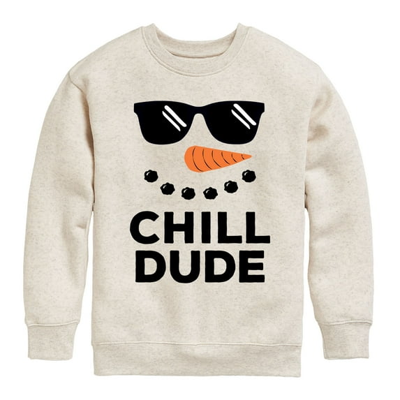 Instant Message - Chill Dude Snowman - Kids Crew Fleece