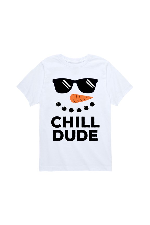 - Chill Dude Snowman - Youth Short Sleeve Tee