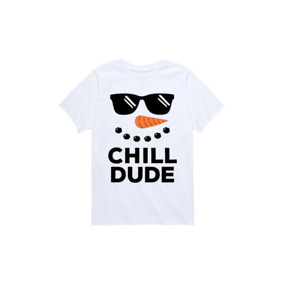 Instant Message - Chill Dude Snowman - Youth Short Sleeve Tee