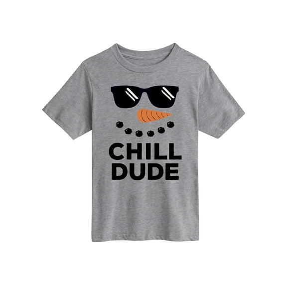Instant Message - Chill Dude Snowman - Youth Short Sleeve Tee