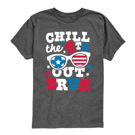 Instant Message - Chill the 4th Out Bruh Short Sleeve Graphic T-Shirt