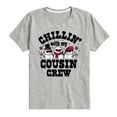 thumbnail image 1 of Instant Message - Chillin With My Cousin Crew Chistmas - Toddler & Youth Short Sleeve Graphic T-Shirt, 1 of 6