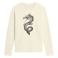 thumbnail image 1 of Instant Message - Chinese Dragon Black Long Sleeve Graphic T-Shirt, 1 of 4