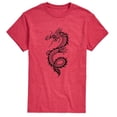 thumbnail image 1 of Instant Message - Chinese Dragon Black Short Sleeve Graphic T-Shirt, 1 of 5